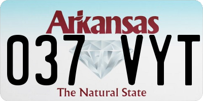 AR license plate 037VYT