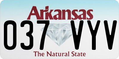 AR license plate 037VYV