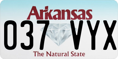 AR license plate 037VYX
