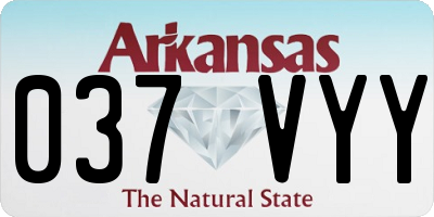 AR license plate 037VYY