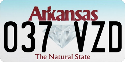 AR license plate 037VZD