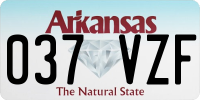 AR license plate 037VZF