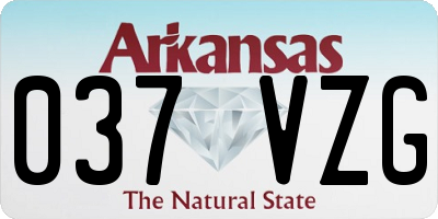 AR license plate 037VZG
