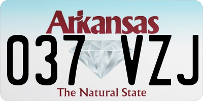 AR license plate 037VZJ