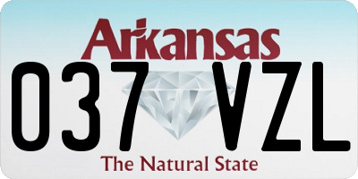 AR license plate 037VZL