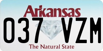 AR license plate 037VZM