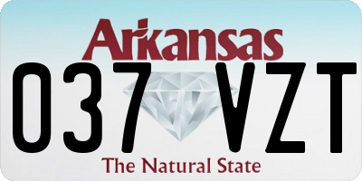 AR license plate 037VZT