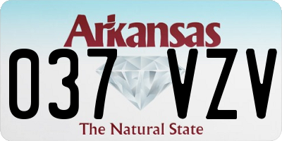 AR license plate 037VZV