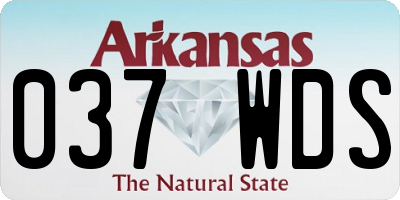 AR license plate 037WDS