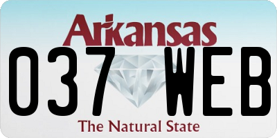 AR license plate 037WEB
