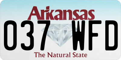 AR license plate 037WFD