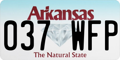 AR license plate 037WFP