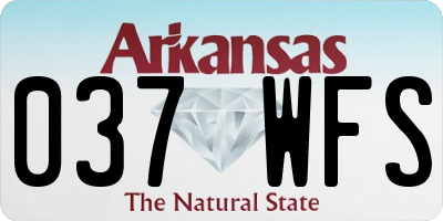 AR license plate 037WFS