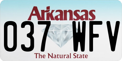 AR license plate 037WFV