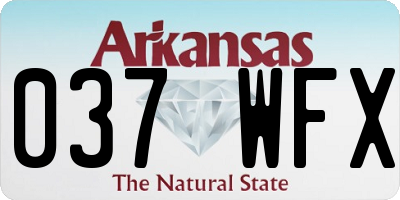 AR license plate 037WFX