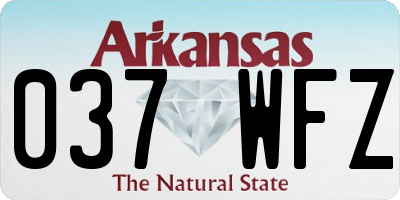 AR license plate 037WFZ