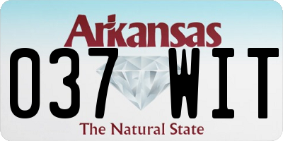 AR license plate 037WIT