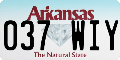 AR license plate 037WIY