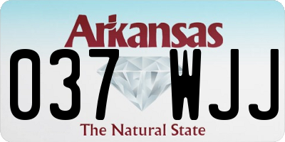 AR license plate 037WJJ