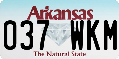 AR license plate 037WKM