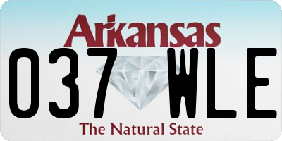 AR license plate 037WLE
