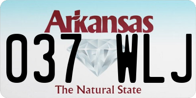 AR license plate 037WLJ