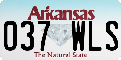 AR license plate 037WLS
