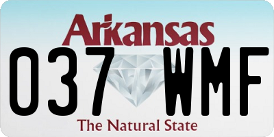 AR license plate 037WMF