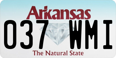 AR license plate 037WMI