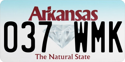 AR license plate 037WMK
