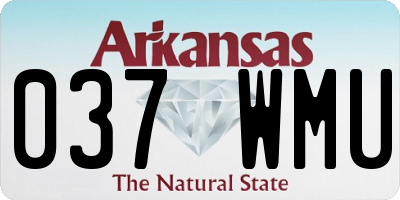 AR license plate 037WMU
