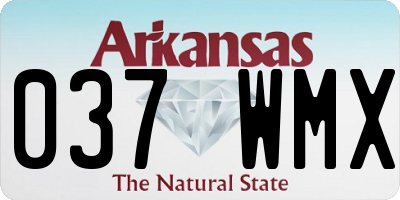 AR license plate 037WMX