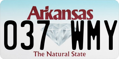 AR license plate 037WMY