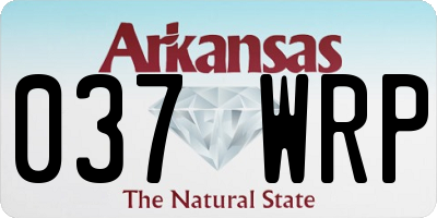 AR license plate 037WRP
