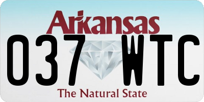 AR license plate 037WTC