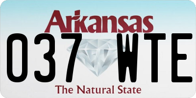 AR license plate 037WTE