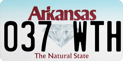 AR license plate 037WTH