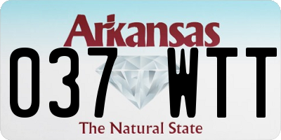 AR license plate 037WTT