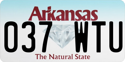 AR license plate 037WTU