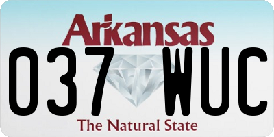 AR license plate 037WUC