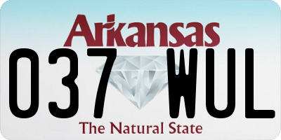 AR license plate 037WUL