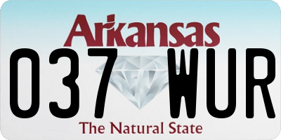 AR license plate 037WUR
