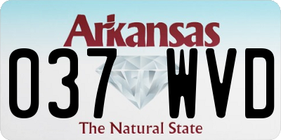 AR license plate 037WVD