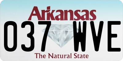 AR license plate 037WVE