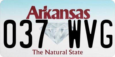 AR license plate 037WVG