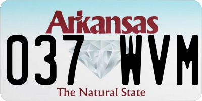 AR license plate 037WVM