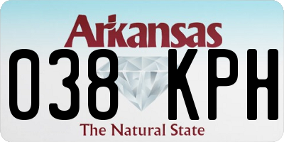 AR license plate 038KPH