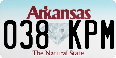 AR license plate 038KPM