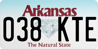 AR license plate 038KTE