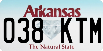 AR license plate 038KTM